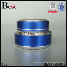 2015 blue color 15g cosmetic jar Shanghai